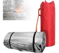 GwlThixion Emergency Fireproof Blankets for Car, Large Fire Blanket for Emergency Use, Fire Extinguisher Blanket, for New Energy Vehicles, Trucks, and Motor Vehicles Siliconecloth-6 * 8