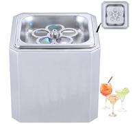 GwlThixion Glass Froster Chiller, Rapid Co2 Drink Cooler, Stainless Steel Glass Froster Glass Chiller/Freezer, Simple Operation, For Wine, Cocktails, Beer & Mixed Drinks A