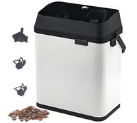 GwlThixion Portafilter Cleaner Electric, Electric Coffee portafilter Cleaner Espresso Tapping Box, 300 rpm Electric Portafilter Cleaning Machine, for 58mm Coffee portafilter White