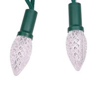 GwoFds0ty 50 Nodes Addressable RGB C9 DC12V WS2811 LED Christmas Pixel String Light 6 Inches 15 Cm Wire Spacing All Green Wire IP68(Emitting Color: 50 Pixels DC12V)