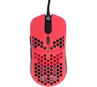 Gwolves Hati HTM Ultra Lightweight Honeycomb Design Wired Gaming Mouse 3360 Sensor - PTFE Skates - 6 Buttons - Only 61G (Faze Red)