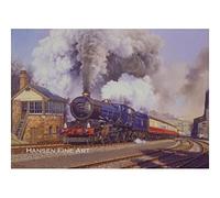 GWR BR 6023 King Edward II Steam Train Railway Blank Birthday Fathers Day Card