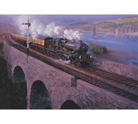 GWR Castle Class Saltash Cornwall Engine Steam Locomotive Train Birthday Card