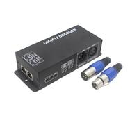 GWRQXWCKA 512 Digital Display decoder 4CHx4A dimming Driver Dmx512 Controller Suitable for Led Rgbw Tape Light Strip Rj45