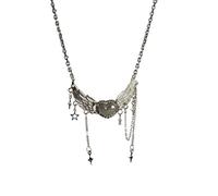 GWSGSFAS Light Luxury Wing Heart Pendant Necklace for Women, Designer Clavicle Chain Stackable Neck Chain (Main image style)