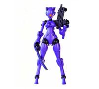 GWTCTOY 1: 18 Mecha Plastic Action Figures, Swift Female Extraordinary, Mecha Woman, 7 Weapon Modes, 8 Hand Shapes, 10cm Action Figures
