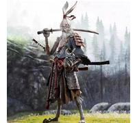 GWTCTOY FuRay Planet Original Licensed 1:12 Action Figure, 19 cm Nameless Rabbit Warrior and Swordsman, 26 Articulated Joints, Construction Kits for Collectible Animal Action Figures