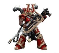 GWTCTOY JoyToy GW 40K Genuine License 1:18 Action Figure, World Eaters Khorne Berzerker with Eviscerator Chainaxe, 12CM Collectible Action Figures Kits
