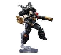 GWTCTOY JoyToy Warhammer 40K Genuine License 1:18 Action Figures, Blood Angels Lemartes With Jump Pack,Blood Crozius and Absolver Bolt Pistol