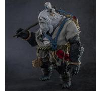 GWTCTOY Pipigirl FuRay Planet Original Licensed 1:12 Action Figure, 20 cm Panda Action Figures, Furay Planet Series Yin, Yang, 26 Articulated Joints, Kits for Collectable Animal Action Figures (White)