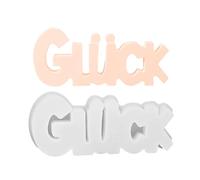 Gwtdtoad Alphabet Silicone Molds - German Good Luck Gypsum Mould - Non-Stick Reusable Silicone Molds for Plaster Ornament Home Decor Resin Crafts