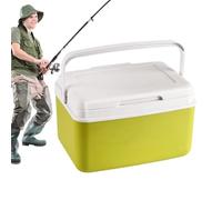 Gwtdtoad Camping Cool Box | Camping Cool Box Including 4 Cooling Elements - Portable Thermal Container with Ergonomic Handle Large Capacity for Drinks Snacks BBQ