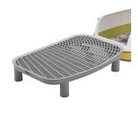 Gwtdtoad Cat Litter Tray Ramp - Two-Level Cat Litter Catcher Stool with Storage Space, Easy to Clean Kitten Step Collection Stairs for Living Room Study Balcony Apartment