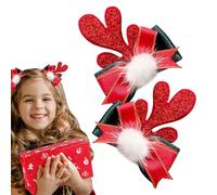 Gwtdtoad Christmas Hair Accessories | Festive Cosplay Pins - Cute Deer Costume Accessories - for Cheer Festival Celebration Family Tradition Holiday Fun Party Decoration