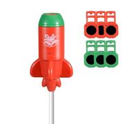 Gwtdtoad Christmas Scene Projector Rocket Shape USB Plug and Play LED Lamp | Holiday Projector Light for Home Bedroom Ceiling Wall Party Holiday Dorm Hotel Red