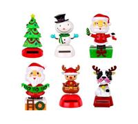 Gwtdtoad Christmas Solar Dancing Toys | Decorative Christmas Santa Claus Dancer Doll | Car Shaking Head Dancer Doll,for Dorm Office Party Desk Vehicle Shelf
