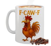 Gwtdtoad Coffee Mug,Chicken Funny Drinkware | Inappropriate Humor Rooster Drink Cup | for Tea Milk Latte Cappuccino Juice Soda Beer Wine Living Room Office Travel Picnic Birthday Women Men