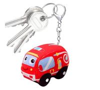 Gwtdtoad Cute Plush Keychain,Plush Fire Truck Car Keychain Pendant | Learning Bag Charm for Room Purse Bedroom Home Backpack Cribs Kids Handbag Girls Preschool Birthday