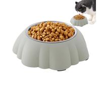 Gwtdtoad Dog Bowls,Pumpkin Shape Tilted Spill Proof Pet Plate | Stainless Steel Pet Bowls | for Puppy Kitten Outdoor Travel Home Indoor