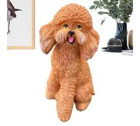 Gwtdtoad Dog Garden Statue - Cute Dog Statues Outdoor Decor | Weather Resistant Sculpture Home Decor for Lawn Front Door Landscape Patio Pathway Porch Bedroom Garden Birthday