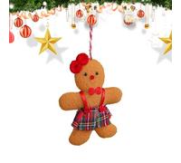 Gwtdtoad Gingerbread Christmas Ornament - Festive Decorative Reusable Cartoon Holiday Decor,Tree Ornaments Fireplace Decoration - for Home Dining Table Party Mantle Fireplace Window