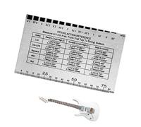Gwtdtoad Guitar String Position Gauge, Bass Setup Accessories, Portable String Position Gauge for Bass Acoustic Guitar On the Go Outdoor Home DIY