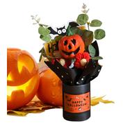 Gwtdtoad Halloween Bouquets | Autumn Pumpkin Bouquet - Artificial Flower with Eucalyptus Leaves Indoor Home Mantel Party Decoration for Halloween Atmosphere Creation