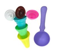 Gwtdtoad Ice Cream Cone Sand Toy, Fun Creative Summer Play Molds,Girls Boys Beach Sand Molds | for Family Friends Kids Daughter Girl Boy Vacation