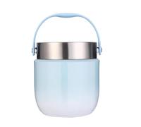 Gwtdtoad Insulated Food Container | 1200ml Adults Dinner Box - Leakproof Thermal Porridge Soups Container for Daily Outdoor Activities Like Barbecue Hiking Beach Sports Gym Camping Travel Picnic