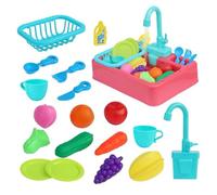 Gwtdtoad Kids Play Sink | Pretend Play Working Sink,Water Table Educational Pretend Activities for Kids Ages 1-3 Indoor Preschool Outdoor Kindergarten
