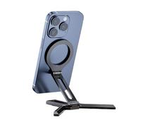 Gwtdtoad Magnetic Desktop Phone Bracket - Multifunctional Folding Aluminum Alloy Base Stand,Convenient Storage Bracket, Cell Phone Accessories For Car, Desktop