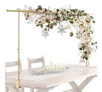 Gwtdtoad Over Table Pole with Clamp Attachment Adjustable Balloon Stand with Clips Everyday Supplies for Picnic Birthday Garland Buffet Christmas Halloween Wedding Swing