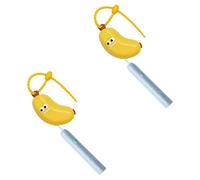 Gwtdtoad Pack of 2 Banana Toothbrush Cover Portable Toothbrush Head Protective Cover with Toothpaste Dispenser, Toothbrush Covers Travel Case for Adults Children Everyday Routine