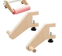 Gwtdtoad Paper Roll Holder - A Pair of Table Craft Supplies | Kids Art Wrapping Paper Stand | For Painting Crafts Desk Playroom Home Office Children Adults Teenagers