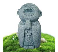 Gwtdtoad Small Buddha Figurines | Garden Stone Buddha Statue | Adorable Zen Decoration, Spiritual Sculpture for Relaxation Meditation Room Home Patio Bathroom Fish Tank