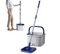 Gwtdtoad Spin Mop and Bucket,Dry Wet 360 Degree Rotating - Spin Mop Cleaning System with Bucket | for Living Room Kitchen Bedroom Dining Room Apartment Basement Wood Tile