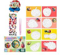 Gwtdtoad Sticker Puzzles | Numbered Collage | DIY 3D Sticker Kit,for Travel School Home Educational Boys Girls Airplane Car Christmas Birthday