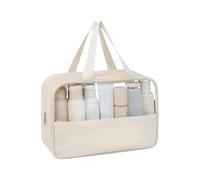 Gwtdtoad Travel Makeup Bag, Transparent Storage Organizer, Waterproof Large Clear Travel Toiletry Bag, for Trip School Daily Work Sports Gym Outdoor Vacation