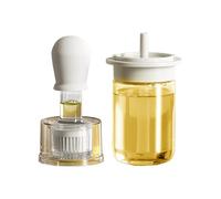 Gwtdtoad Vegetable Oil Dispenser, 2-in-1 Cooking Dispenser, BBQ Oil Dispensing Bottle with Silicone Basting Brush, for Kitchen Cooking BBQ Vinegar Fryer Sauce Home Grilling
