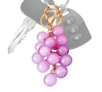 Gwtdtoad Wallet Keyring - Grape 3D, Key Ring, Accessories and Decoration, for Fans Teenagers Women Men Birthday Home Daily Travel Party Holiday, purple, Siehe Beschreibung