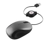 Gwtdtoad Wired Mice - Small Travel USB Mice with Retractable Cable | Optical Computer Accessories for Digital Nomads Programmers Gamers Business Work Desktop Home Coffee Shop