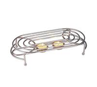 GWUK Glow Stylish Food Warmer-Double Chrome Stands with Tea Lights Candle to Keep Dish Plate Bowl Casserole Soup Fondue Hot-Ideal for Buffet Catering Restaurant Dinner Wedding Christmas Family Party