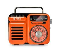 GWWGWW Retro Radio,Emergency Hand Crank Radio Solar Charging AM/FM/NOAA Weather Radio With Phone Charger Torch Bluetooth Speaker SOS Alarm Portable Radio For Collection