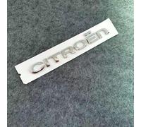 GWWXM Car Emblem for Citroen C5 X,Front Bonnet Boot Lid Trunk Hood Logo Badge Stickers Decals Sign Replacement 3D Metal Car Tuning Exterior Accessories,Silver-letters