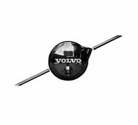 GWWXM Car Emblem for Volvo XC90 2020-2023 2024,Front Grille Logo Badge Stickers Decals Covers Self-Adhesive Sport Black 3D ABS Plastic Metal Car Tuning Decorations Accessories,With camera