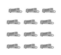 GWYAN 12 Pcs Mini Metal Clamps Mini Spring Clamp Alligator Clips 1/2 Inch Wide Crocodile Clamps for Home Improvement, Silver