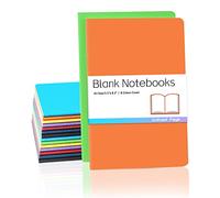 Gwybkq A5 Notebooks Bulk Blank Journals 16 Packs(5.5x8.3), Travel in Bulk Colorful Soft Cover, Sketchbook with No Lines Writing Diary Subject Notebooks Planner 30 Sheets/60 Pages