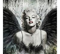 GWYDYB 5D DIY Diamond Painting Full Drill Cross Stitch Kit for Adults,Marilyn Monroe Mosaic Crystal Rhinestone Pictures by Numbers Arts for Home Decor 40×50cm