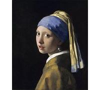 GWYDYB Adult Paint by Numbers DIY Oil Painting Kit Creative Home Art Decor - Johannes Vermeer Girl with Pearl Earrings 40×50cm