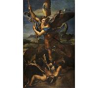 GWYDYB Diamond Painting Art Kits for Adults Kids,Raphael'S Famous Painting - Archangel Michael and Satan DIY Rhinestone Embroidery 5D Full Drill Cross Stitch Arts Craft for Home Decor 30×40cm